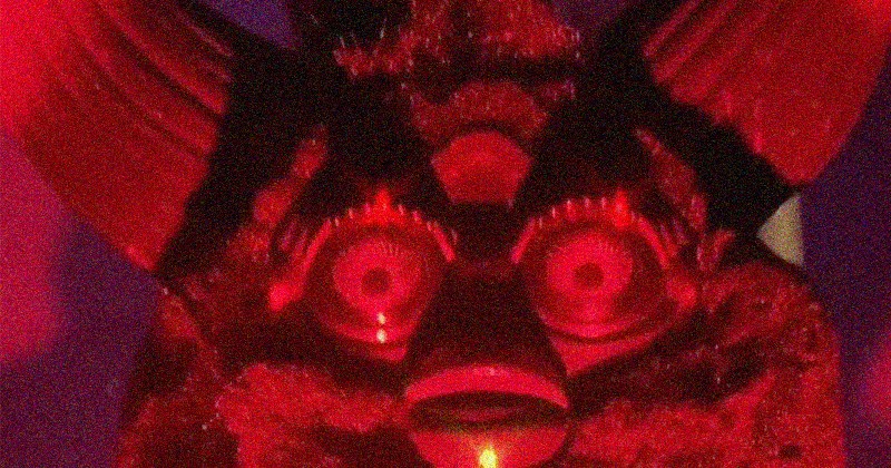 King Levi, from TikTok, red lighting furby with horns